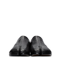 Slippers en cuir noirs Maison Margiela