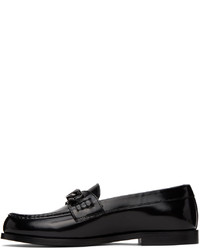 Slippers en cuir noirs Valentino Garavani