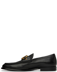 Slippers en cuir noirs Valentino Garavani