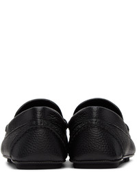 Slippers en cuir noirs Valentino Garavani