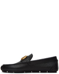 Slippers en cuir noirs Valentino Garavani