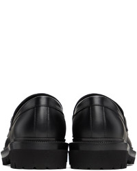 Slippers en cuir noirs Valentino Garavani