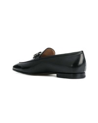 Slippers en cuir noirs Salvatore Ferragamo