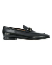 Slippers en cuir noirs Salvatore Ferragamo