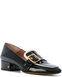 Slippers en cuir noirs Bally