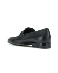 Slippers en cuir noirs Salvatore Ferragamo