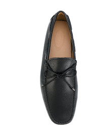 Slippers en cuir noirs Tod's