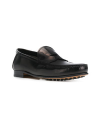 Slippers en cuir noirs Tod's