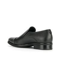 Slippers en cuir noirs Baldinini