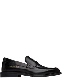 Slippers en cuir noirs Common Projects