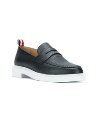 Slippers en cuir noirs Thom Browne