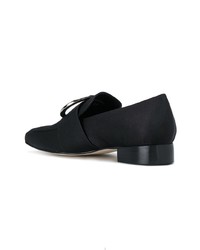 Slippers en cuir noirs Dorateymur