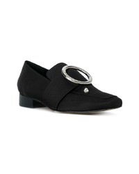 Slippers en cuir noirs Dorateymur