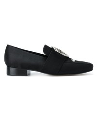 Slippers en cuir noirs Dorateymur