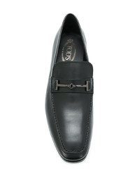 Slippers en cuir noirs Tod's