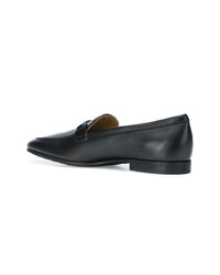 Slippers en cuir noirs Tod's