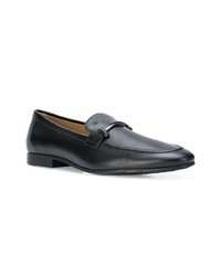 Slippers en cuir noirs Tod's