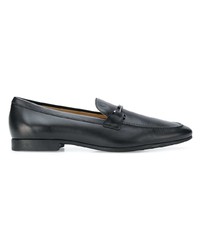 Slippers en cuir noirs Tod's