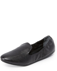 Slippers en cuir noirs DKNY