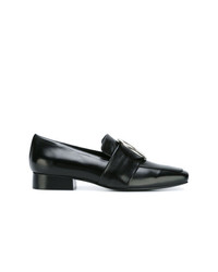 Slippers en cuir noirs Dorateymur