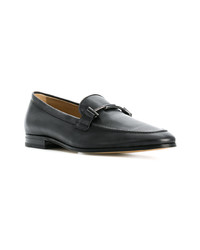 Slippers en cuir noirs Tod's