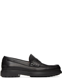 Slippers en cuir noirs Ferragamo