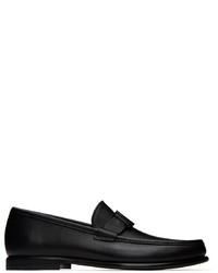 Slippers en cuir noirs Ferragamo