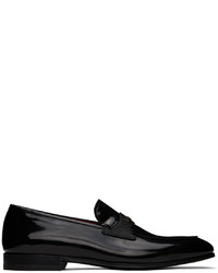 Slippers en cuir noirs Ferragamo