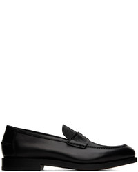 Slippers en cuir noirs Ferragamo