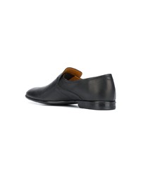 Slippers en cuir noirs Bally