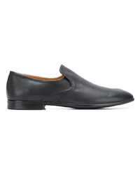 Slippers en cuir noirs Bally