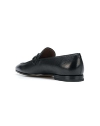 Slippers en cuir noirs Salvatore Ferragamo