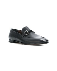 Slippers en cuir noirs Salvatore Ferragamo