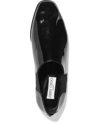 Slippers en cuir noirs Jimmy Choo