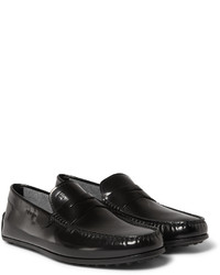 Slippers en cuir noirs Tod's