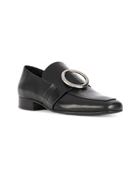 Slippers en cuir noirs Dorateymur