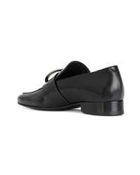 Slippers en cuir noirs Dorateymur