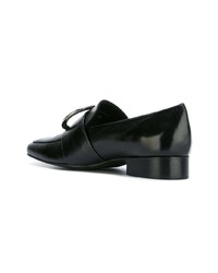 Slippers en cuir noirs Dorateymur