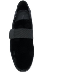 Slippers en cuir noirs Jimmy Choo