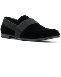 Slippers en cuir noirs Jimmy Choo