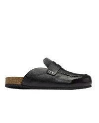 Slippers en cuir noirs JW Anderson