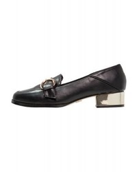 Slippers en cuir noirs LOST INK