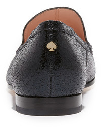 Slippers en cuir noirs Kate Spade