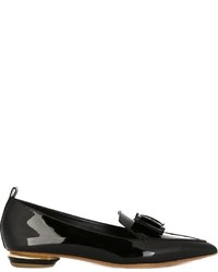 Slippers en cuir noirs Nicholas Kirkwood