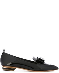 Slippers en cuir noirs Nicholas Kirkwood