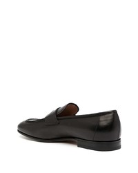 Slippers en cuir noirs Salvatore Ferragamo