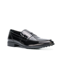 Slippers en cuir noirs Tod's