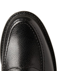 Slippers en cuir noirs Thom Browne