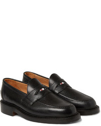 Slippers en cuir noirs Thom Browne