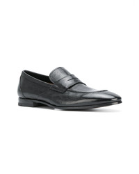 Slippers en cuir noirs Henderson Baracco